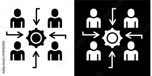 Employee Engagement  Icon Set White Style Collection