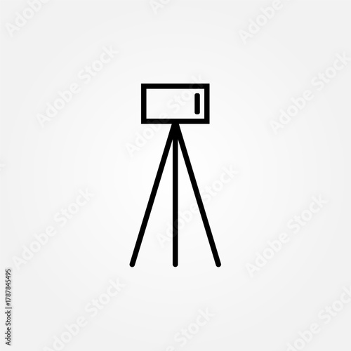 tripod lamp icon symbol illustration vector eps10 logo template design pattern seamless bright minimal design flat design realistic style simple design modern design