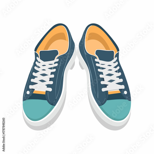 Pair of canvas sneakers