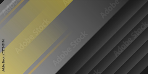 template corporate concept yellow black grey and white contrast background. Vector graphic design illustration, copy space
