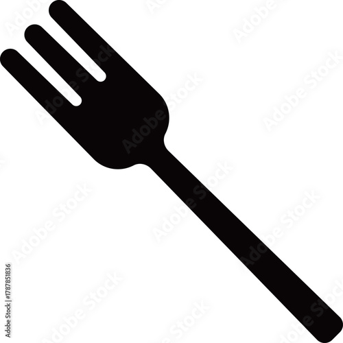 フォークのアイコン　モノトーン