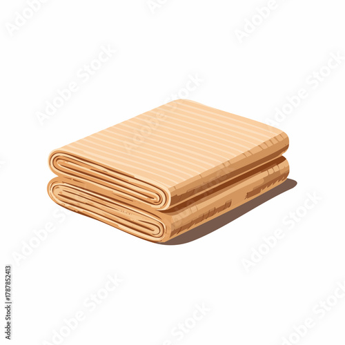 Folded cotton bedsheet