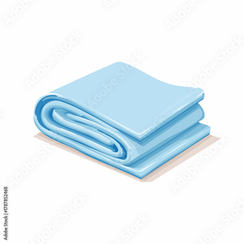 Folded cotton bedsheet