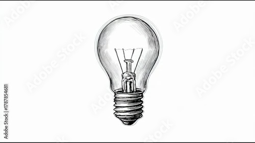 Light Bulb Sketch: Idea Generation & Inspiration