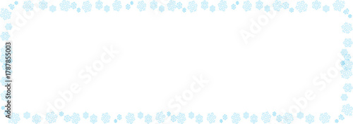Boarder line Snowflake Pattern Design on Beige Background