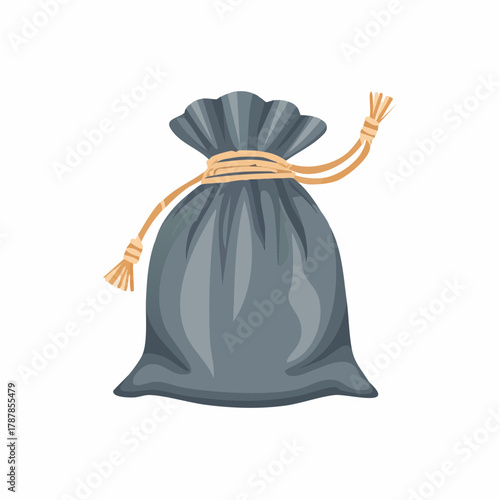 Fabric pouch with drawstring