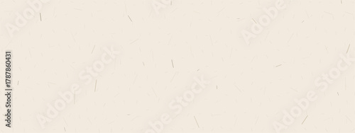 Mulberry paper beige texture background. Rice paper or washi, with small, dark fibers scattered randomly