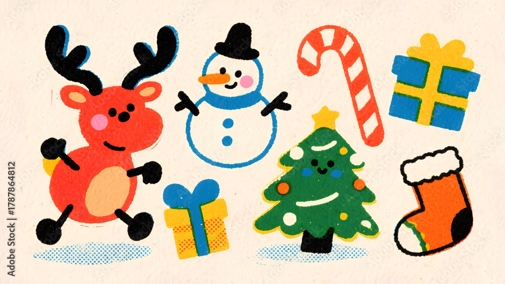 Fototapeta premium Christmas Decorations with Ornaments, Candles, and Pine Cones – Festive Holiday Background