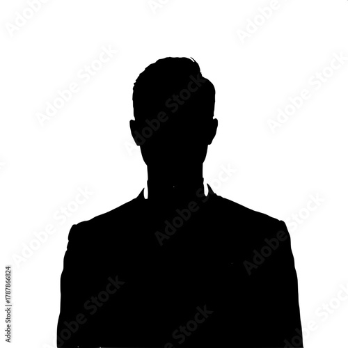 Concept of Identity and Anonymity

A faceless silhouette of a man dressed in formal wear, standing against a stark white background. The lack of detail symbolizes anonymity, hidden identity, and intro
