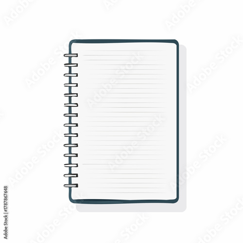 Paper notebook with spiral binding