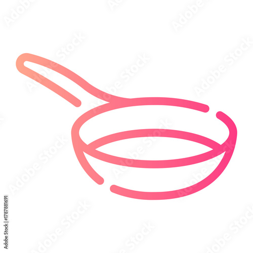 frying pan gradient icon