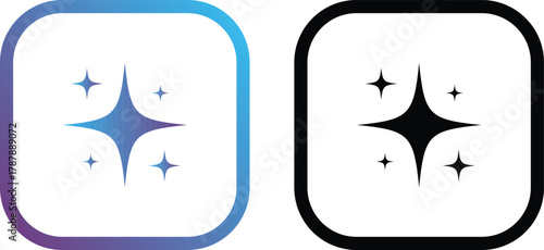 Cleanliness Icons Sparkling Design Wash Icon Clean Symbol Shiny Vector Clean Sign Cleaning Graphic Clear Two Rounded