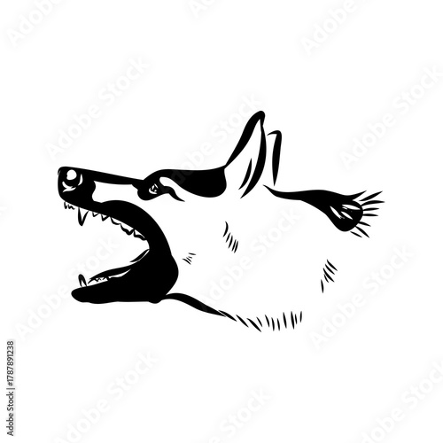 Eastern European shepherd, vector sketch