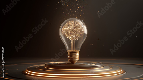 デジタル回路を光源とするAI電球ディスプレイ