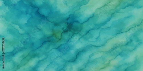 Abstract Blue Sky Texture with Clouds and Light