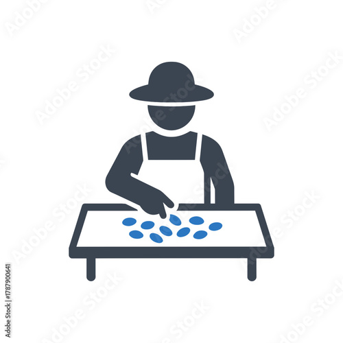 Farmer Sorting Seeds icon