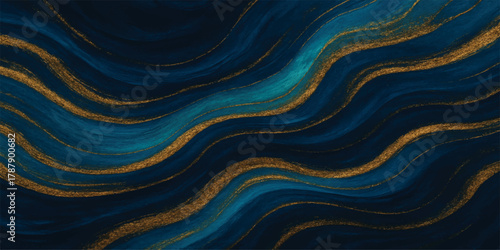Soft flowing blue silk fabric texture with subtle light waves pattern