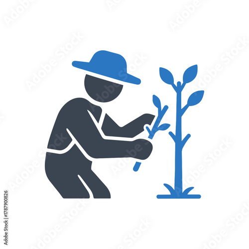 Farmer Grafting Plant icon