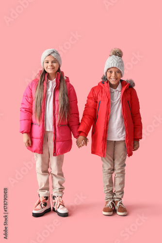Cute little happy children ...