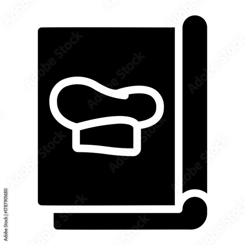 recipe book glyph icon