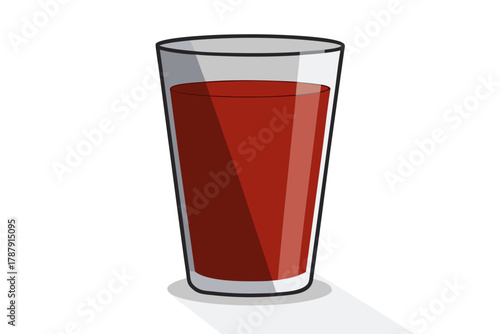 glass of red juice