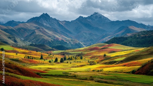 Stunning fall landscapes in Xinjiang China