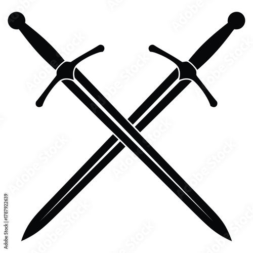 two crossed swords