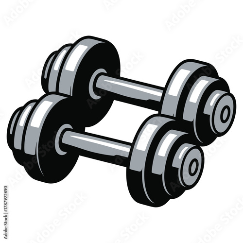 dumbbell isolated on white background