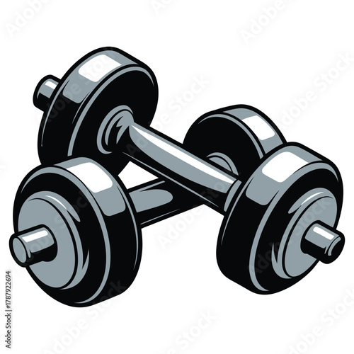 dumbbell isolated on white
