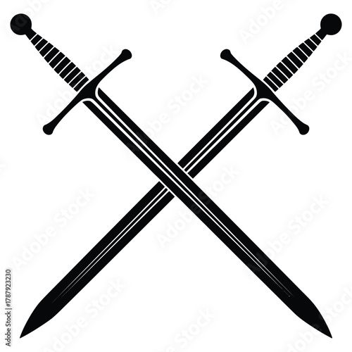 two crossed swords