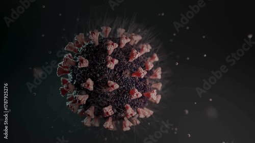 Bright colorful explosion of red and white light, a fractal flower star design illustration in the night sky