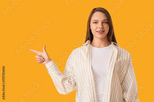 Beautiful happy young woman...