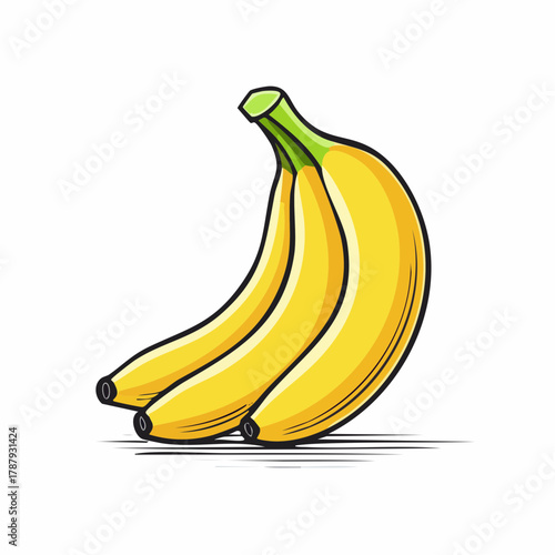 bananas isolated on white background