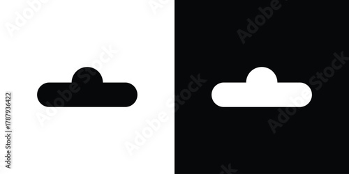 Euro hook icon in solid silhouette set. Vector Illustration.