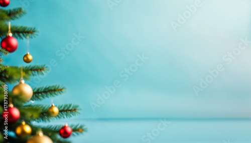 close up of christmas tree ...