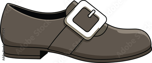 Pilgrim shoe with buckle