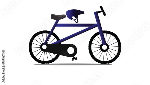 Silhouette of a Mountain Bike Cut file by Creative