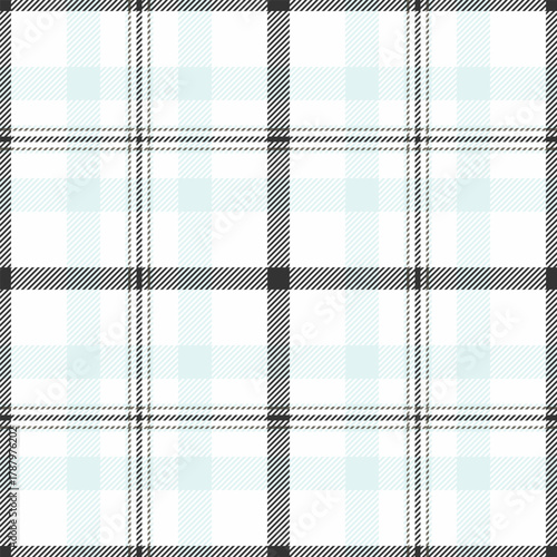 Material check pattern textile, revival texture seamless fabric. Quality plaid background vector tartan in white and grey colors.
