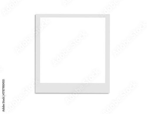 Blank polaroid card vector file PNG overlay background