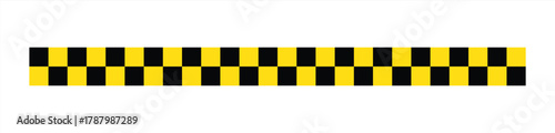 Yellow and black Caution tape set, containing danger tapes. Warning tape, under construction tapes and more vector illustration