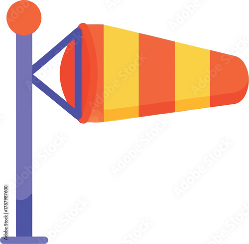 Wind sock indicator for aviation and weather