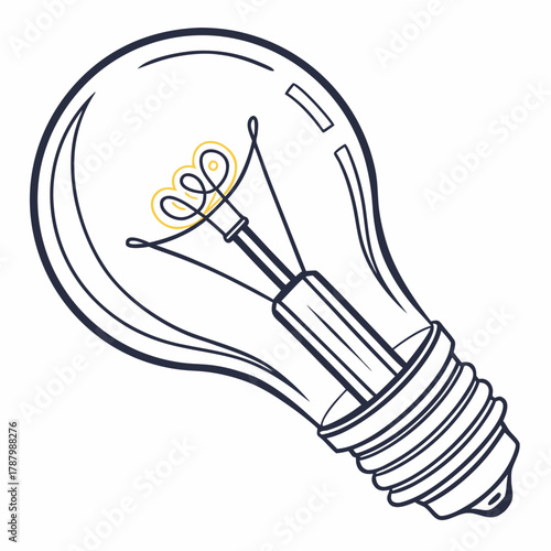 light bulb icon vector art, symbol of idea vector art of bulb
