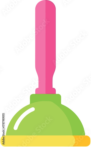 Bright plunger tool clean home maintenance