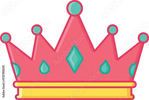 Royal crown icon royalty power success symbol