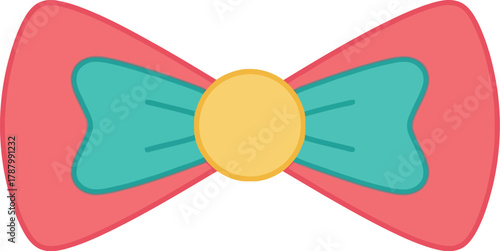 Colorful bow tie illustration