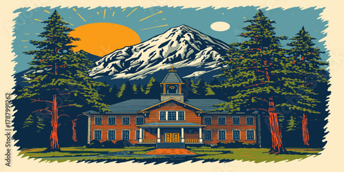 Beautiful Hills Under Blue Sky Landscape