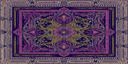 thai art pattern on the wall