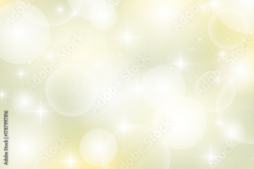 キラキラ輝くゴールドの光と幻想的なぼかし背景