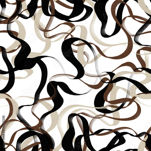 Abstract pattern design. Seamless doodle pattern.