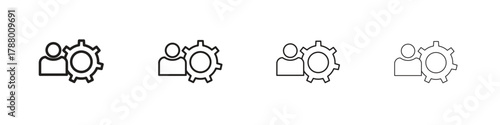 Adaptation icon. Simple graphic element set